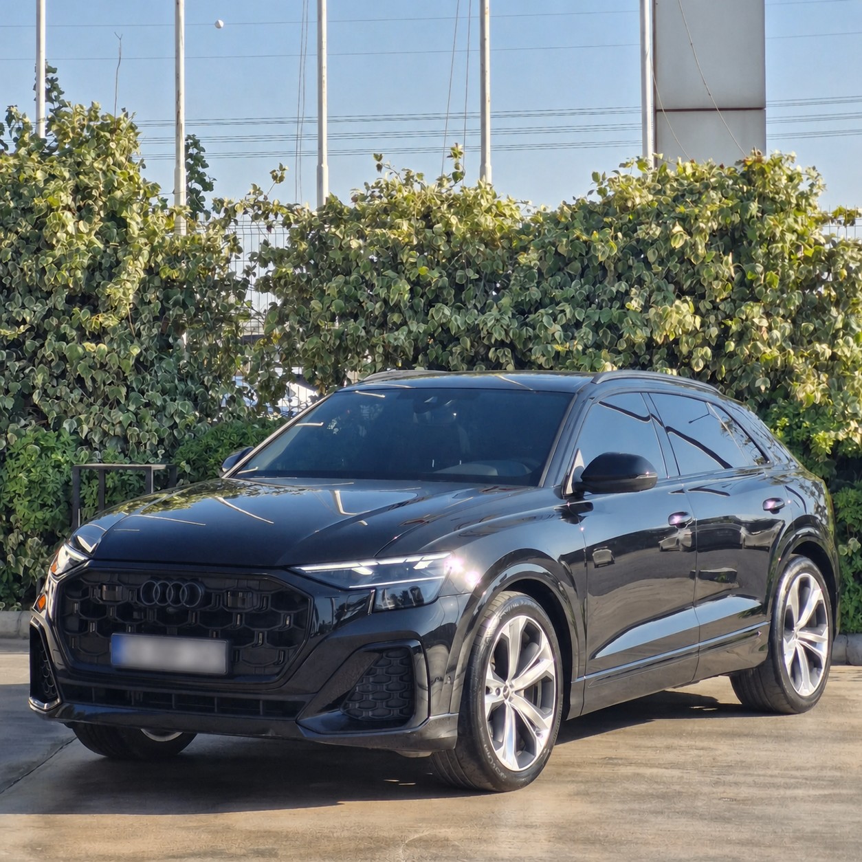 Alarmon Auto Garage uygulaması sonrası siyah Audi SQ8